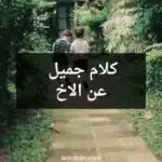 كلام جميل عن الأخ